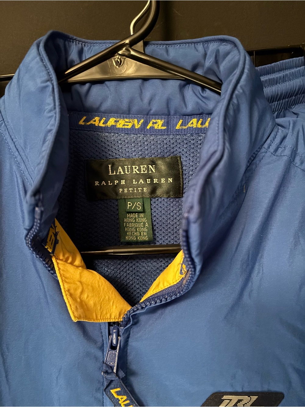 Vintage Lauren Ralph Lauren TRL Blue & Yellow Tracksuit Set-PS - Picture 3 of 9